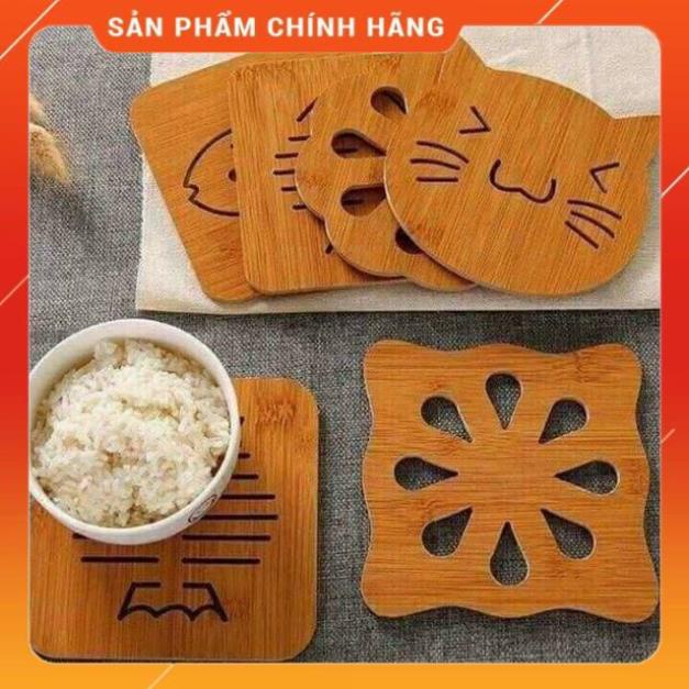 Miếng lót nồi bằng gỗ chống nóng