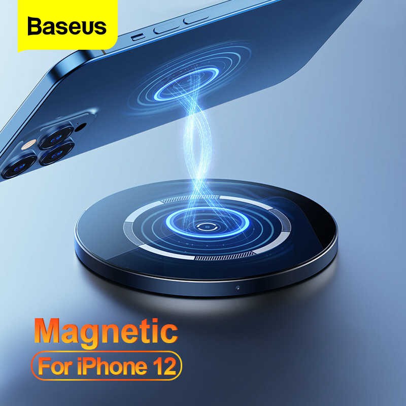 Đế Sạc Không Dây Nam Châm Baseus Simple Dành Cho iPhone 12 (15W, Wireless Magnetic Quick charger)