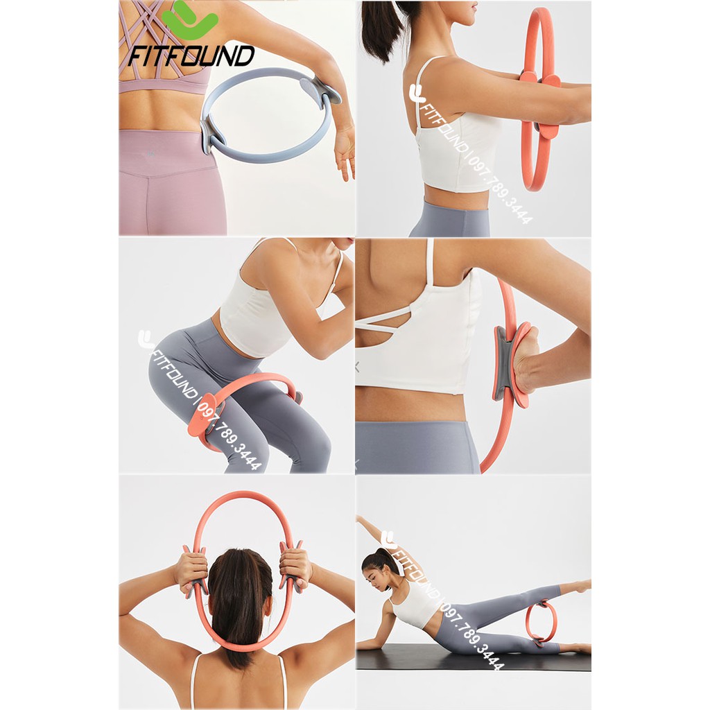 Magic Circle -Vòng Tập Yoga Pilates Ring Cao Cấp - Dụng Cụ Tập Tay Vai Đùi Cơ Bụng Mông Đa Năng FITFOUND