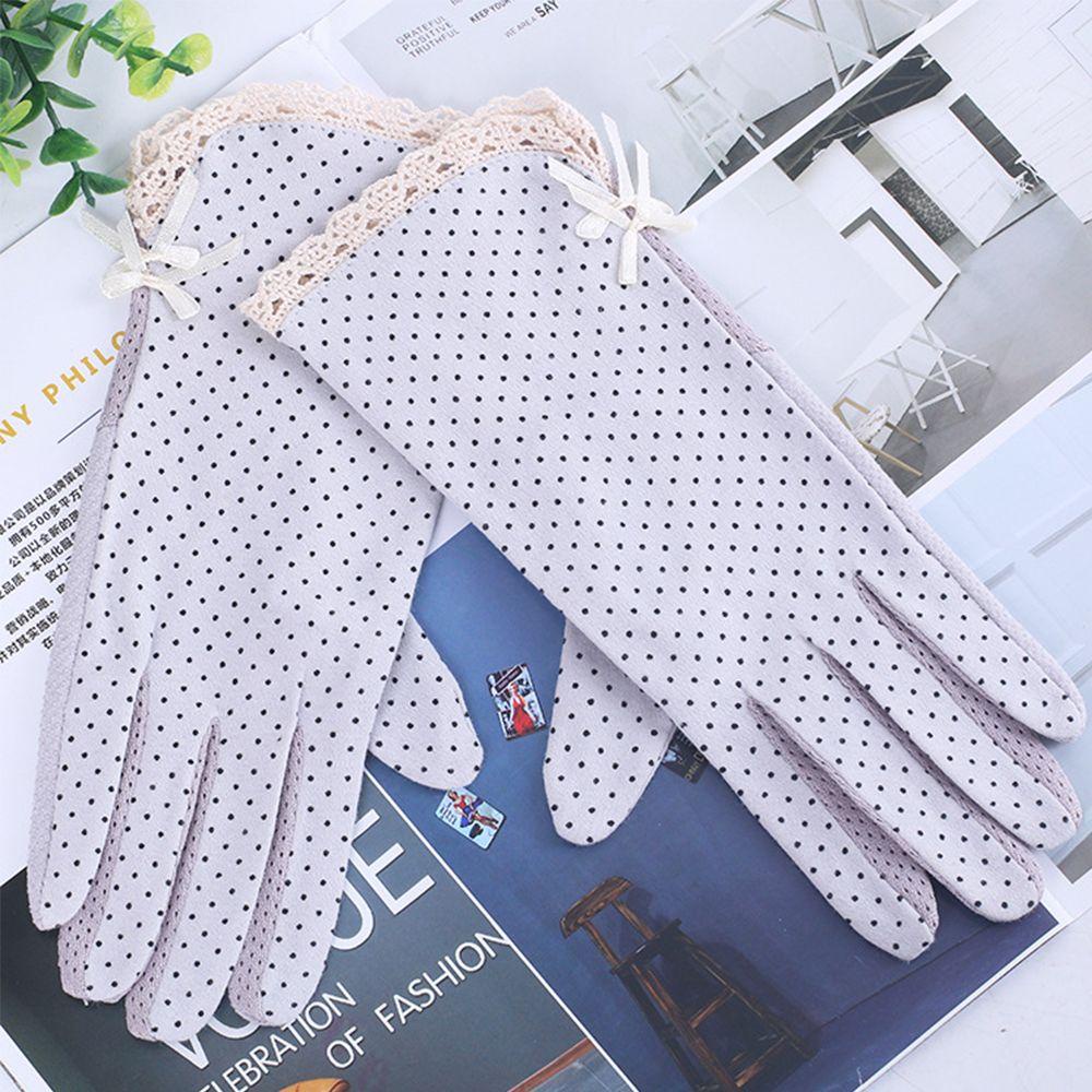 MXGOODS Găng Tay Lái Xe Chống Nắng Chống Trượt Họa Tiết Chấm Bi