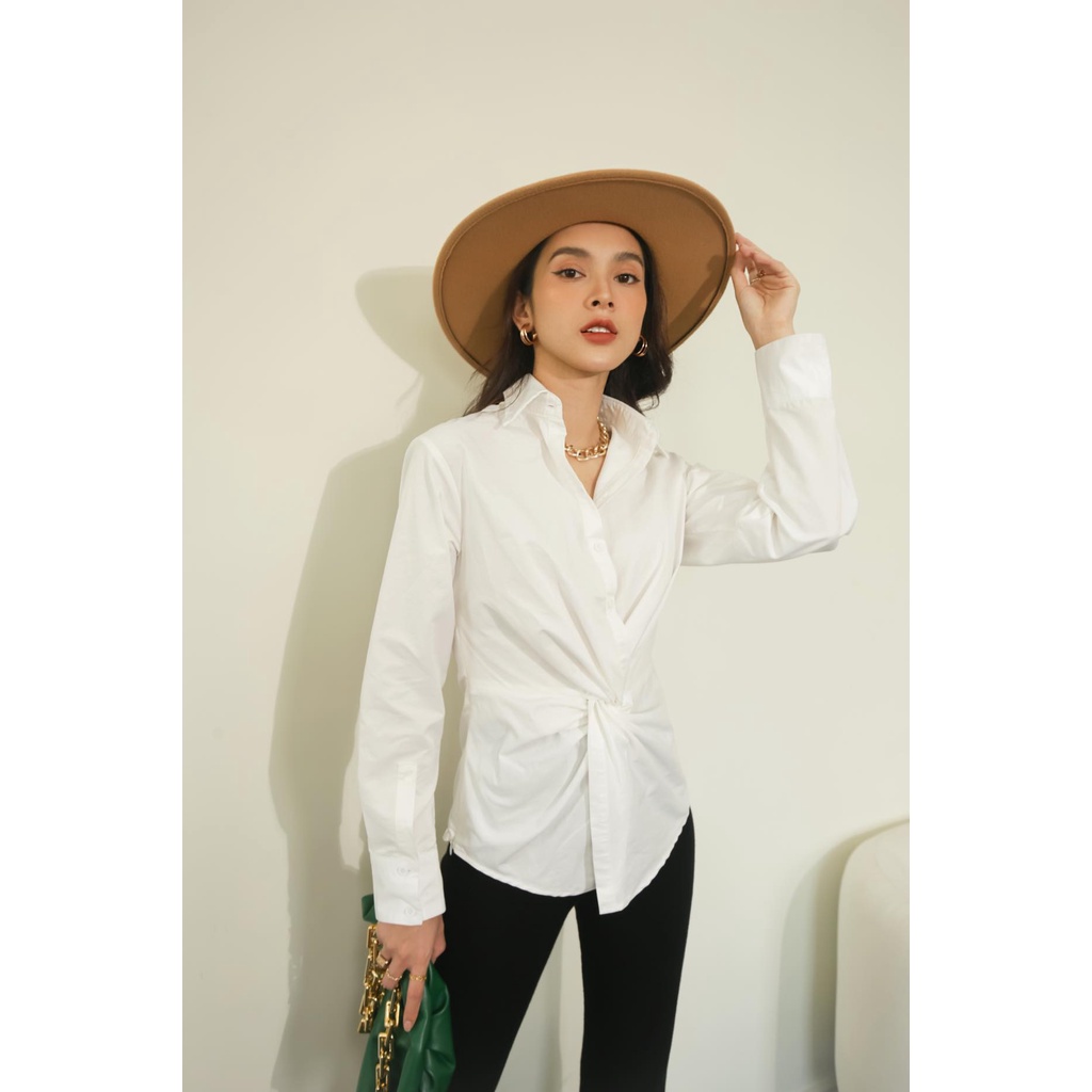 GOÛT DE JUN - Áo Sơmi xoắn eo - Nacoco Shirt