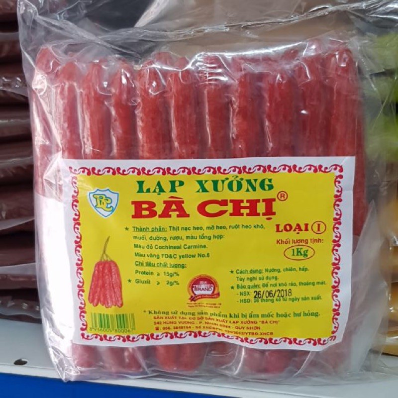 100g Lạp xưởng Bà Chị loại 1, Lạp sườn làm nhân bánh trung thu thập cẩm