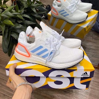 Giày Ultra Boost 6.0 mẫu mới 2020 trắng xanh dành cho nam và nữ chất đẹp