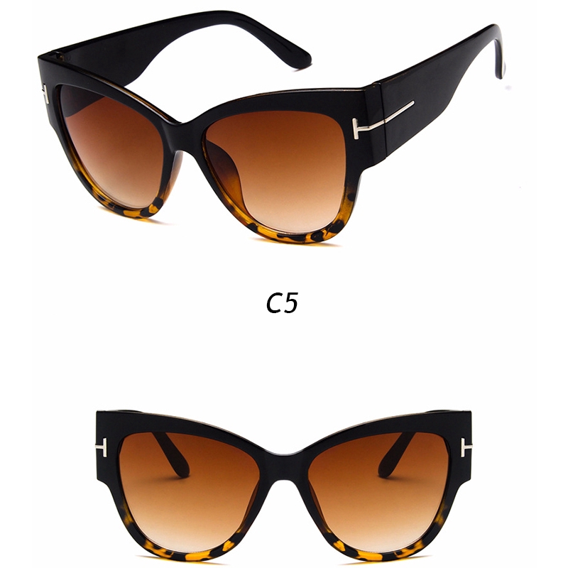 Kính mát gọng mắt mèo bằng nhựa chống tia UV phong cách thời trang retro