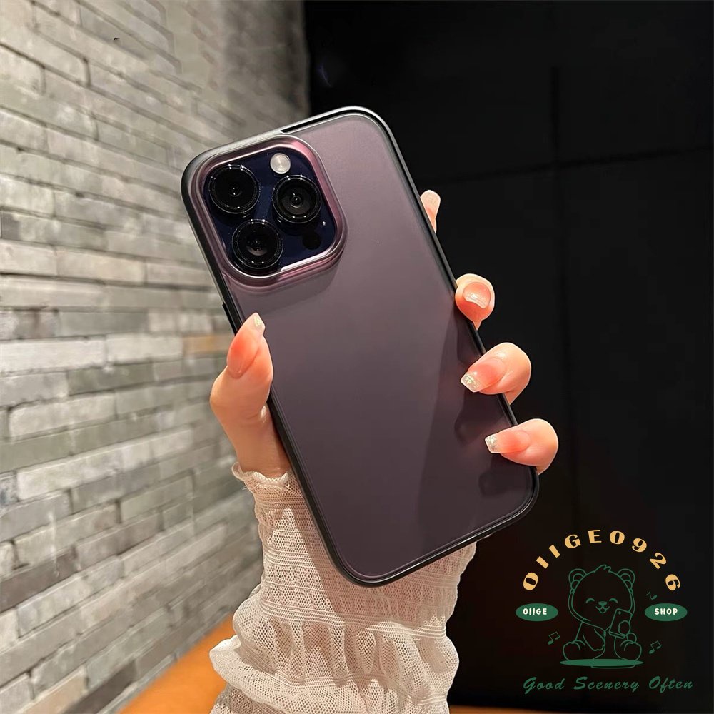 Ốp Điện Thoại TPU Chống Rơi Màu Tím Cho Iphone14 13 12 Pro Max Plus