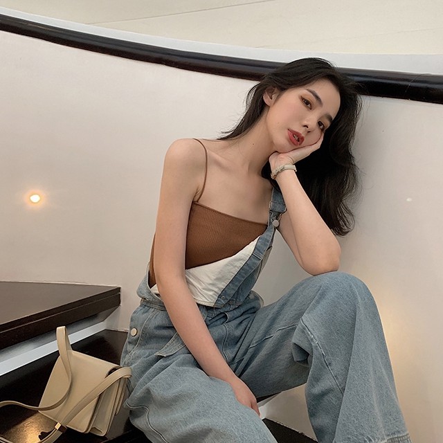 Quần jeans nữ kiểu dáng vintage thời trang phong cách Hàn Quốc