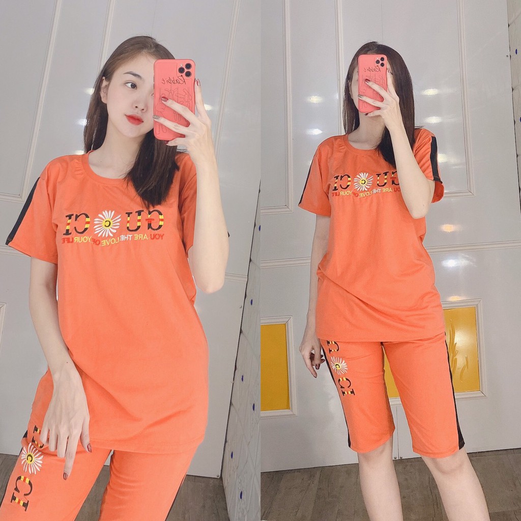 [BÁN GIÁ VỐN XIN ĐÁNH GIÁ][KÈM ẢNH THẬT] [Có bigsize 85kg]🌟Đồ Bộ Cotton Thêu Quần Lửng Mặc Nhà🌺Đồ Bộ Nữ Mặc Nhà Đẹp