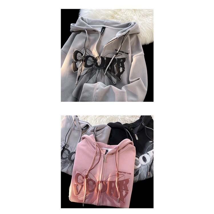 Áo Khoác cardigan Có Nón Dáng Rộng Thời Trang Mùa Thu Cho Cặp Đôi