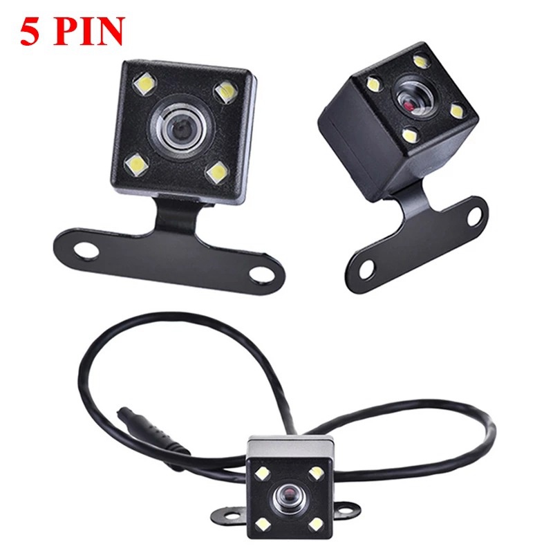 1 Bộ Camera Lùi Xe Góc Rộng 170 Độ 5 Pin Chống Nước Hỗ Trợ Quay Ban Đêm Cho Xe Hơi