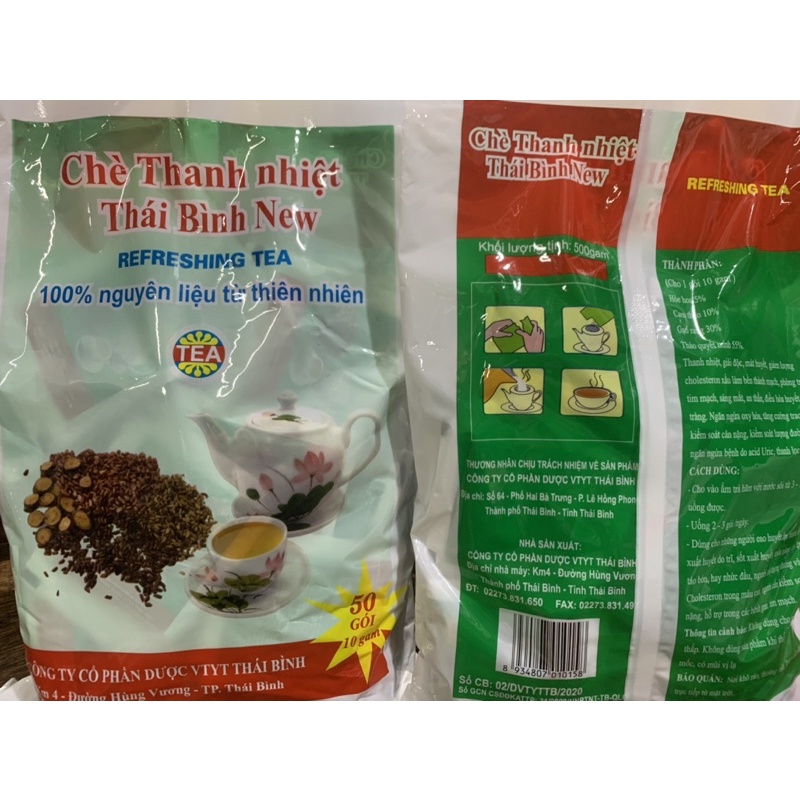 Chè Thanh Nhiệt Thái Bình gói 100 gói/ 1kg