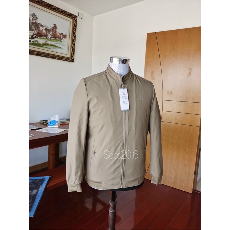 Áo Khoác Gió Nam Trung Niên Quảng Châu lót lụa 2 lớp mỏng nhẹ siêu đẹp hàng có sẵn tặng bố biếu ông