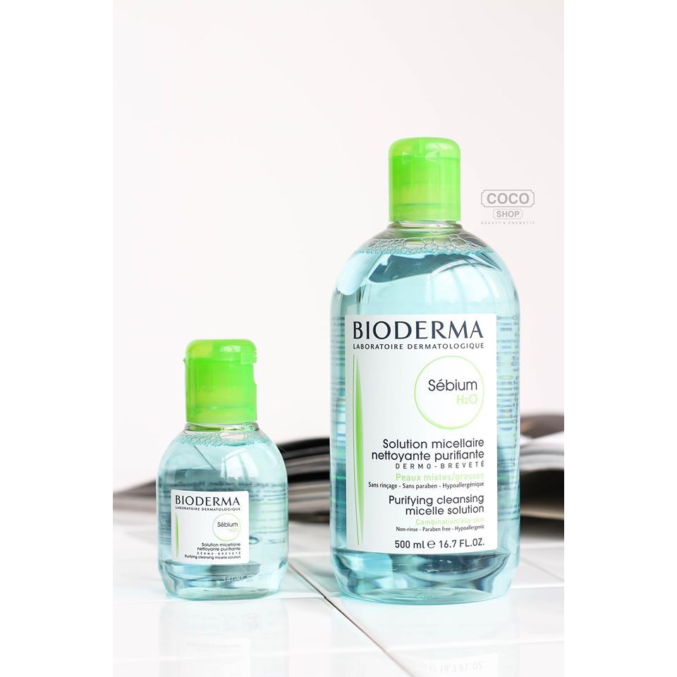 Nước Tẩy Trang Bioderma Crealine và Sensibio Pháp màu xanh, hồng 100ml, 500ml | BigBuy360 - bigbuy360.vn