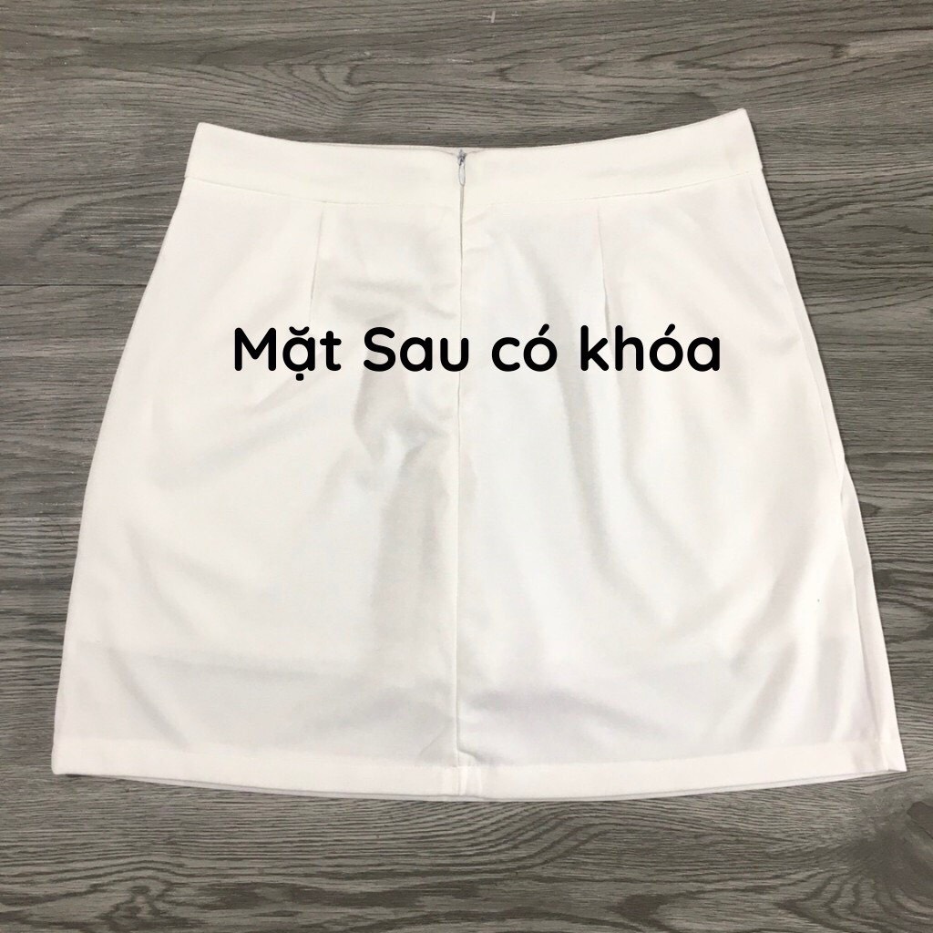 Chân váy ngắn chữ A công sở lưng cao thiết kế phong cách trẻ trung H&amp;N Clothing CV1