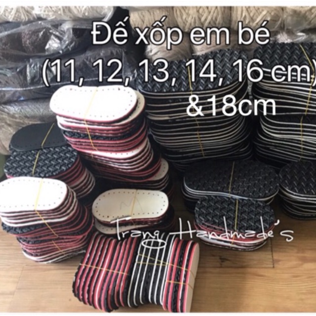 Đế xốp móc giày dép em bé