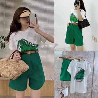 Set bộ áo thun giày + quần lửng + nịt ( kèm video)
