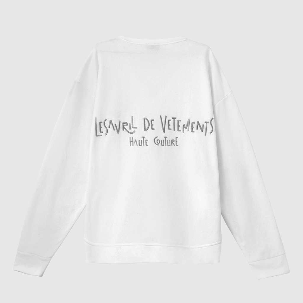 Áo Cardigan LDV White Silver Motifs Pockets