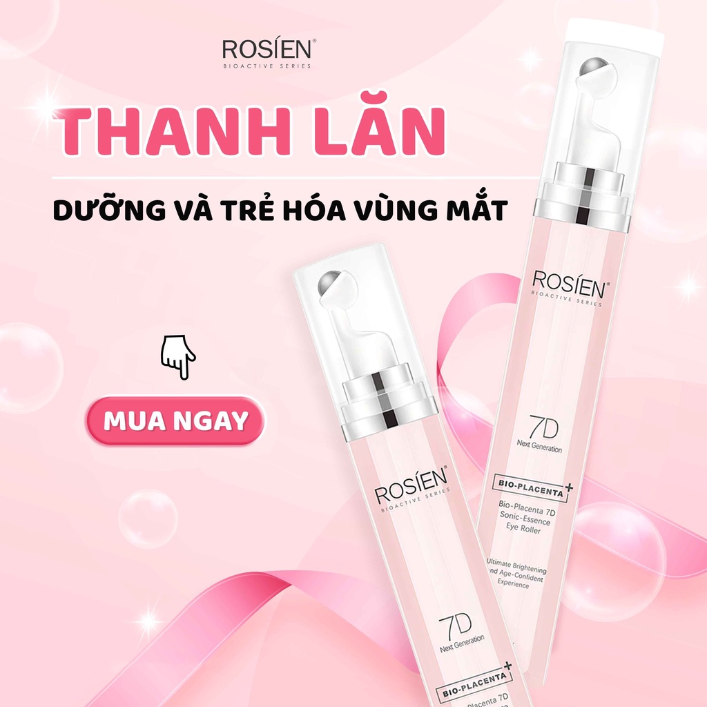 Thanh Lăn Dưỡng Mắt ROSIEN Bio – Placenta 7D Sonic – Essence Eye Roller.