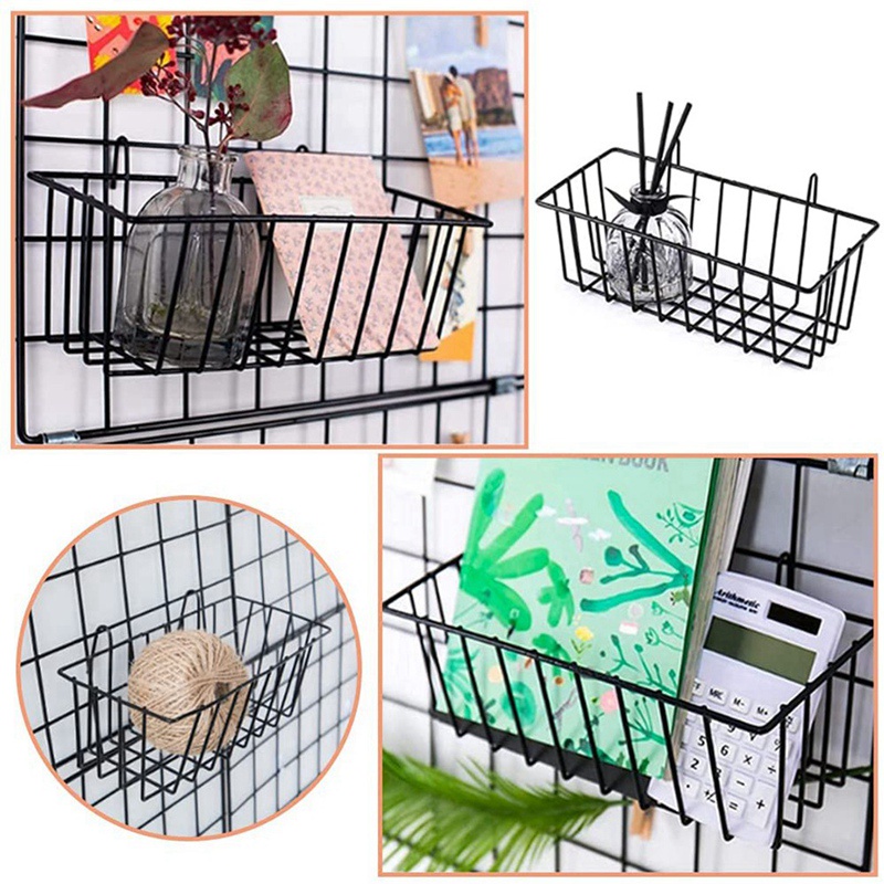 Set 3 Giỏ Đựng Đồ Dạng Lưới Treo Tiện Dụng