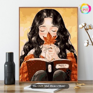 Tranh Tô Màu Theo Số - Tranh Sơn Dầu Số Hóa Hot Trend - Nàng Thơ CGNG