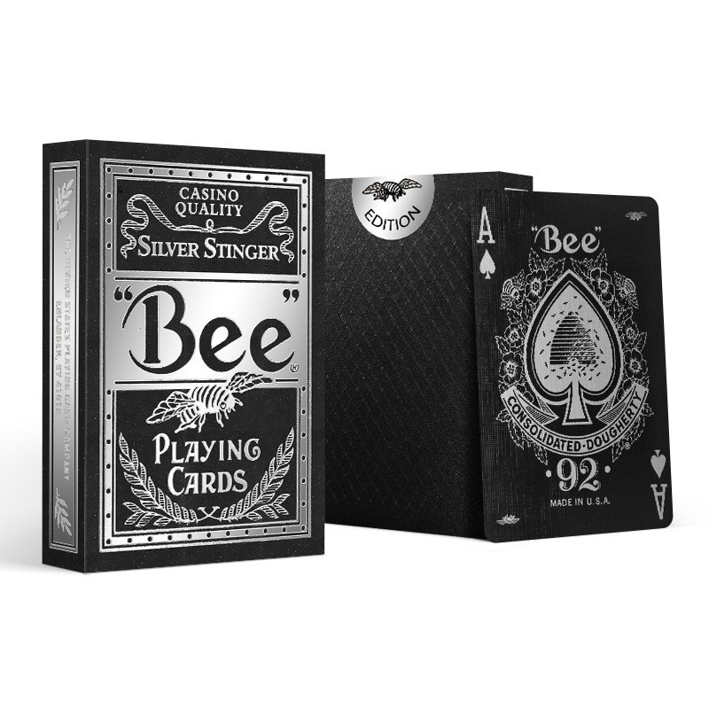 Bộ Bài Bee Silver Stinger Playing Cards,Trò Chơi Thẻ Ma Thuật, Đạo Cụ Ảo Thuật Cho Nhà Ảo Thuật