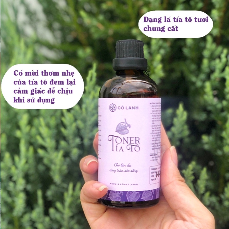 Toner Tía Tô hữu cơ Cỏ Lành 250ML