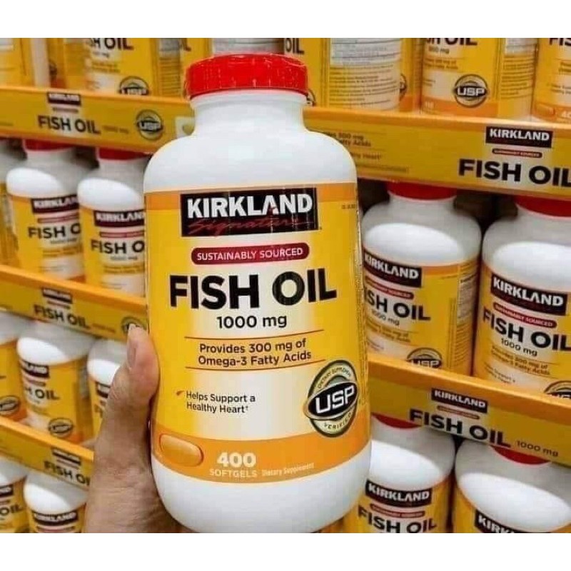 Dầu cá fish oil kirkland 400v [date 11/2022]