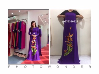 Vai Ao Dai Theu Cao Cap