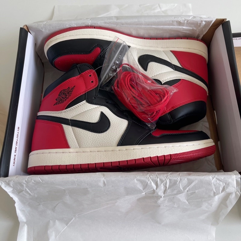 Giày Jordan Cổ Cao | Giày Sneaker Jordan 1 Retro High Bred Toe Bản chuẩn đẹp