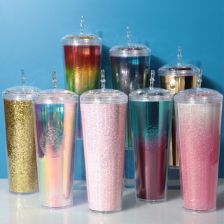 Ly Nước Hoạ Tiết Logo STARBUCKS Thay Đổi Màu Sắc 710ml 24oz