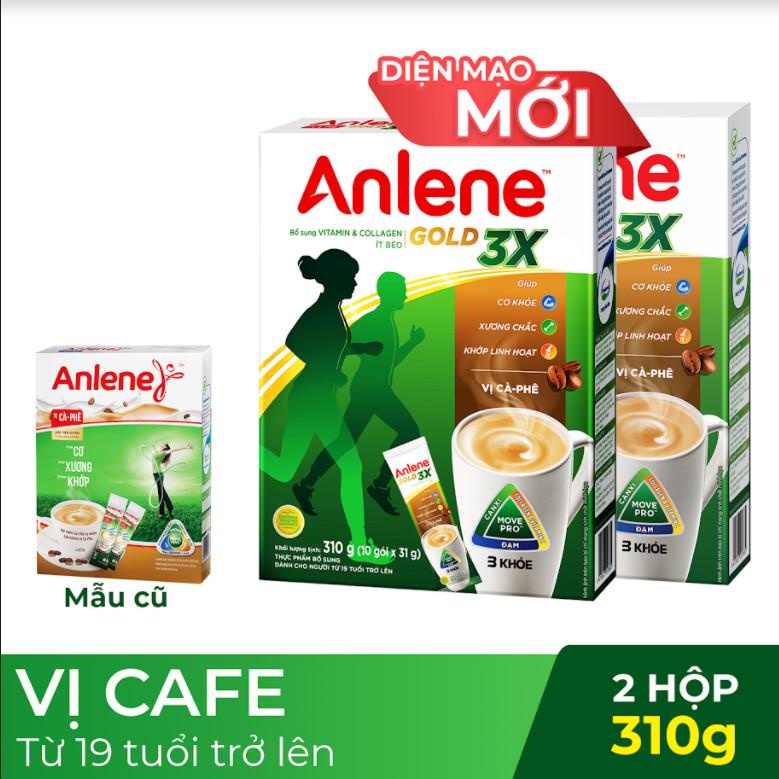 [Mã 44FMCGSALE1 giảm 0.1 đơn 250K] Sữa bột Anlene cafe 310g (Date mới)