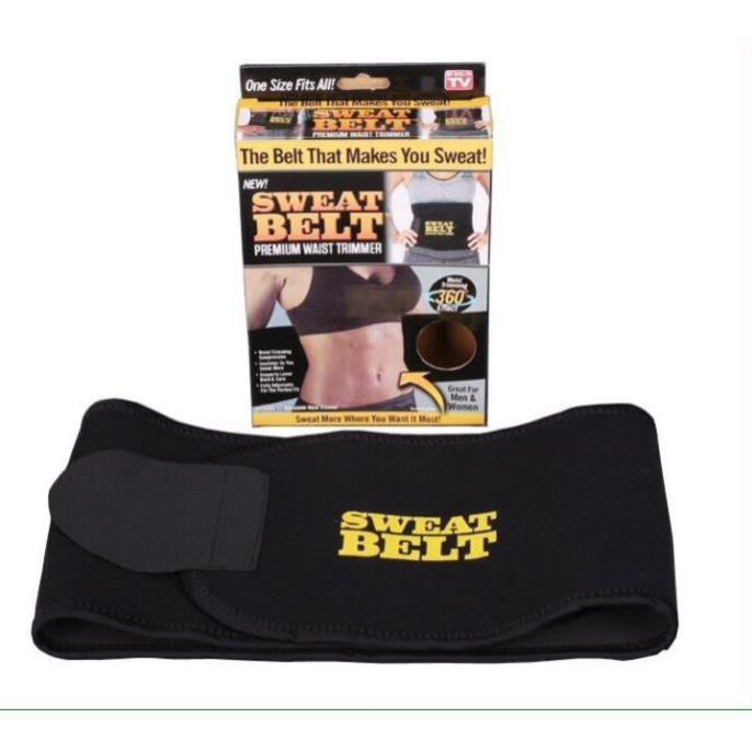 Đai quấn bụng nóng SWEAT BELT sinh nhiệt giảm mở cho người ít vận động, phụ nữ sau khi sinh