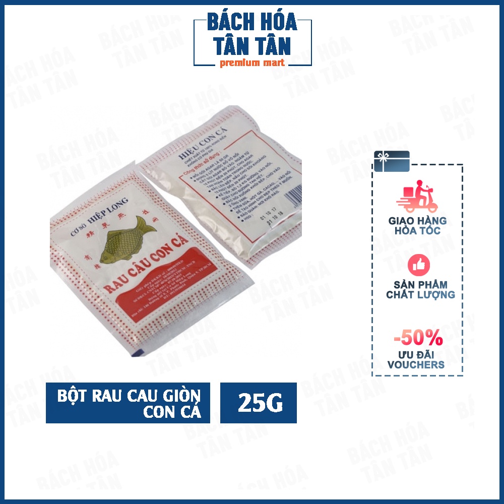 Bột rau câu con cá giòn hiệu Hiệp Long, gói 25g