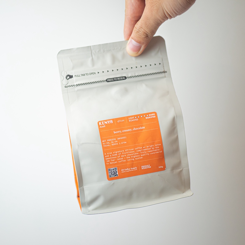 Cà phê rang mới Kenya Asali (AA Peaberry tiêu chuẩn cao nhất) - caphe-ine.com