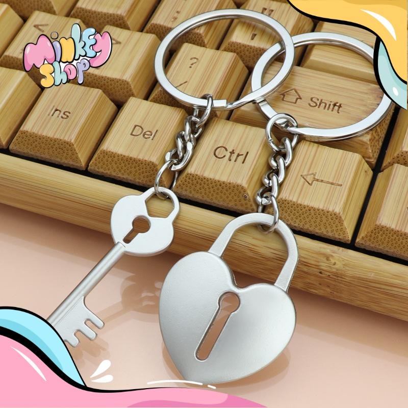 Móc Khóa Sắt Bạc Nhiều Hình Cute Phụ Kiện Túi Xách Dễ Thương 02MKSB - Minkey