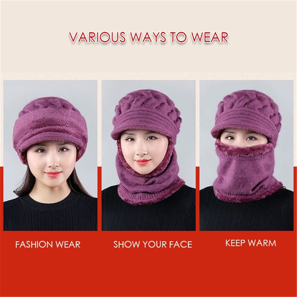 Mũ len trùm đầu ấm áp chất lượng cao