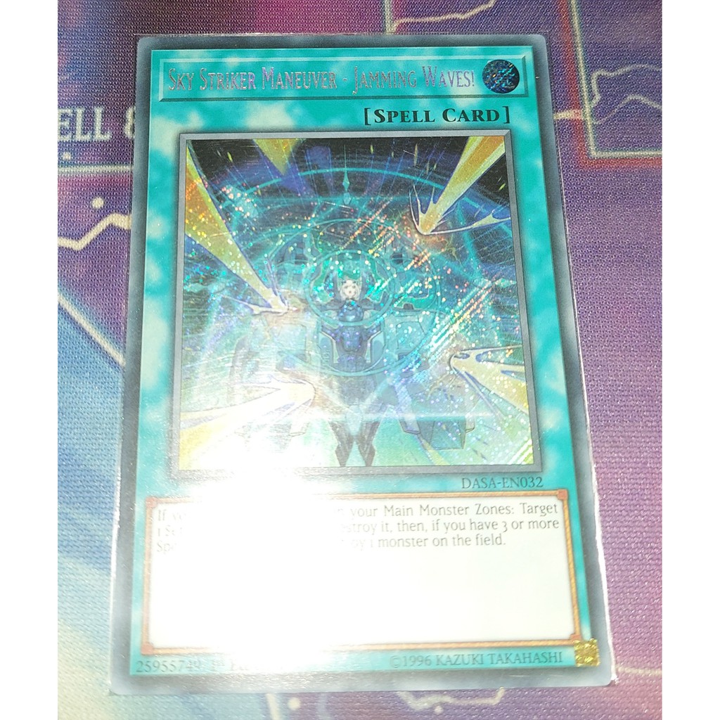 Thẻ Bài Yugioh: Sky Striker Maneuver - Jamming Waves! - DASA-EN032 - Secret Rare 1st Edition
