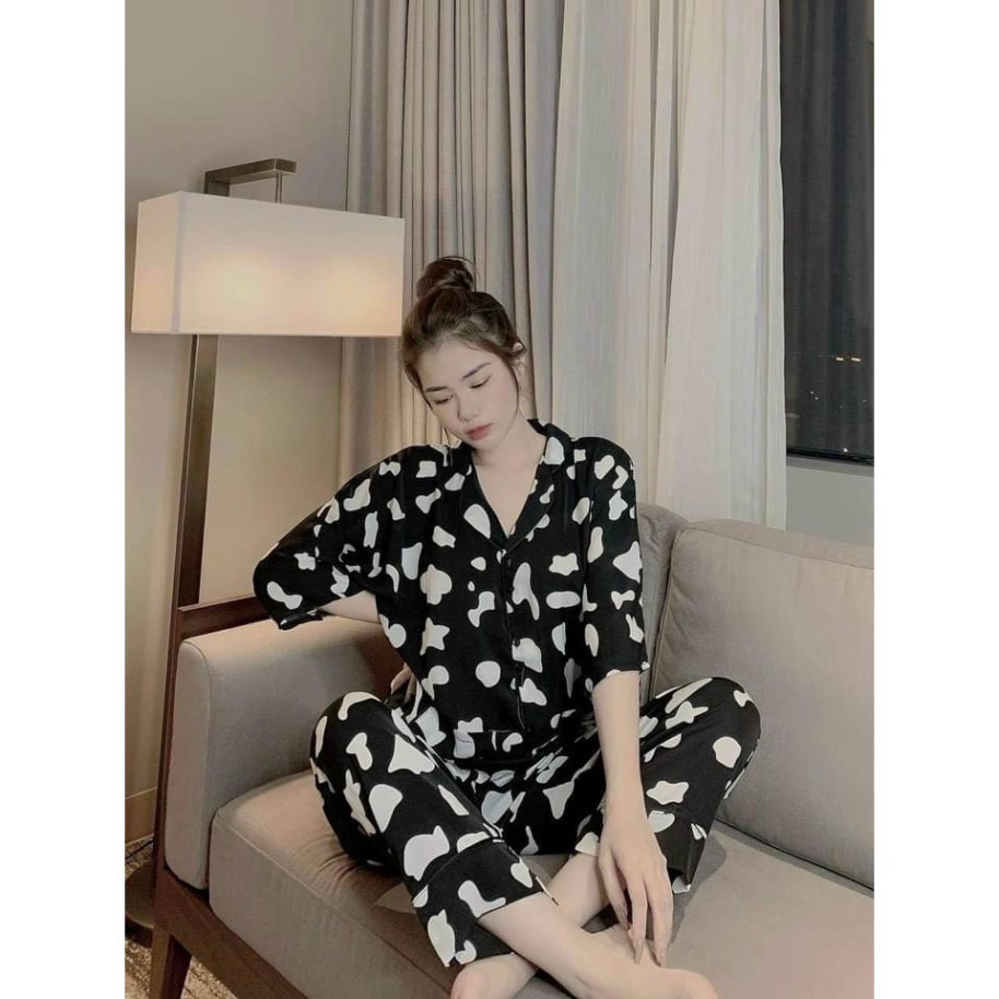 Đồ Bộ Nữ Pijama Lụa Mango -  Cánh Dơi Cộc Dài   *MA-CD-00  #Đồ Ngủ | Pyjama | BigBuy360 - bigbuy360.vn