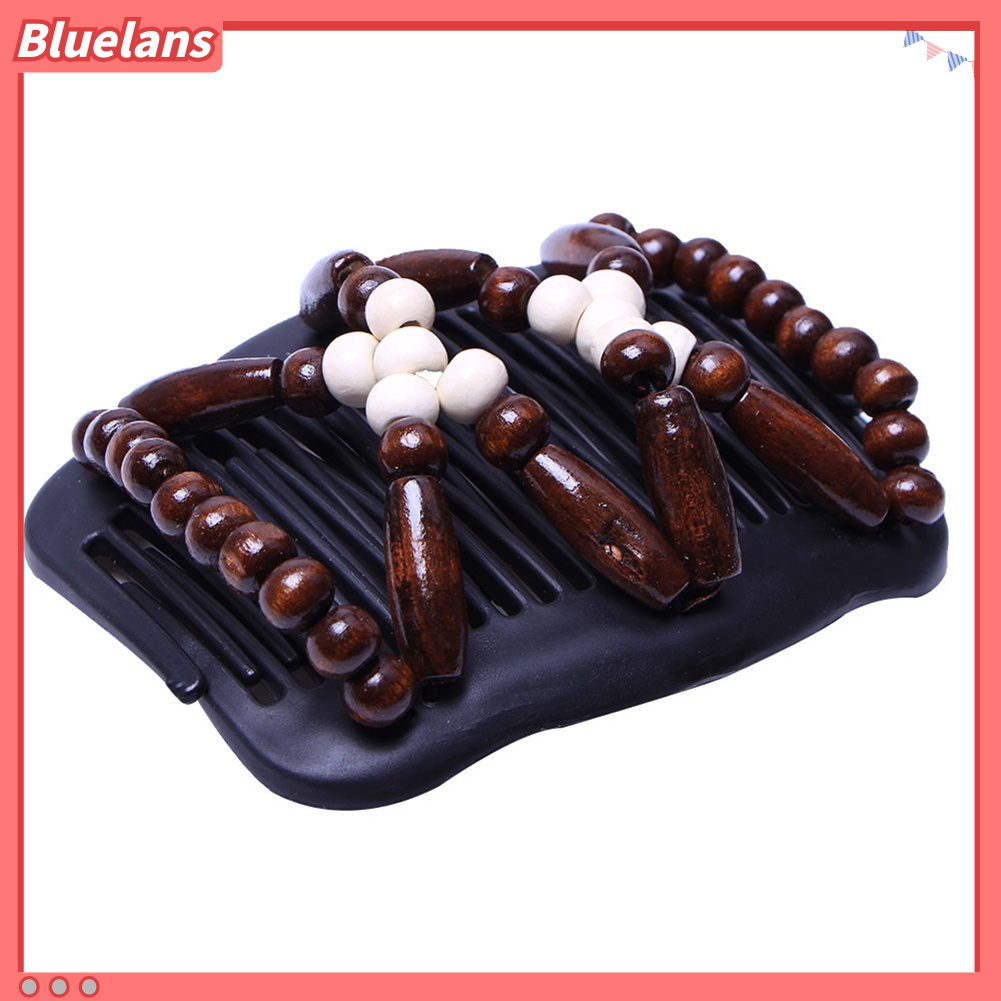 Lược Cài Tóc Bằng Gỗ Đính Hạt Hai Đầu Tạo Kiểu Tóc Cho Nữ 48h