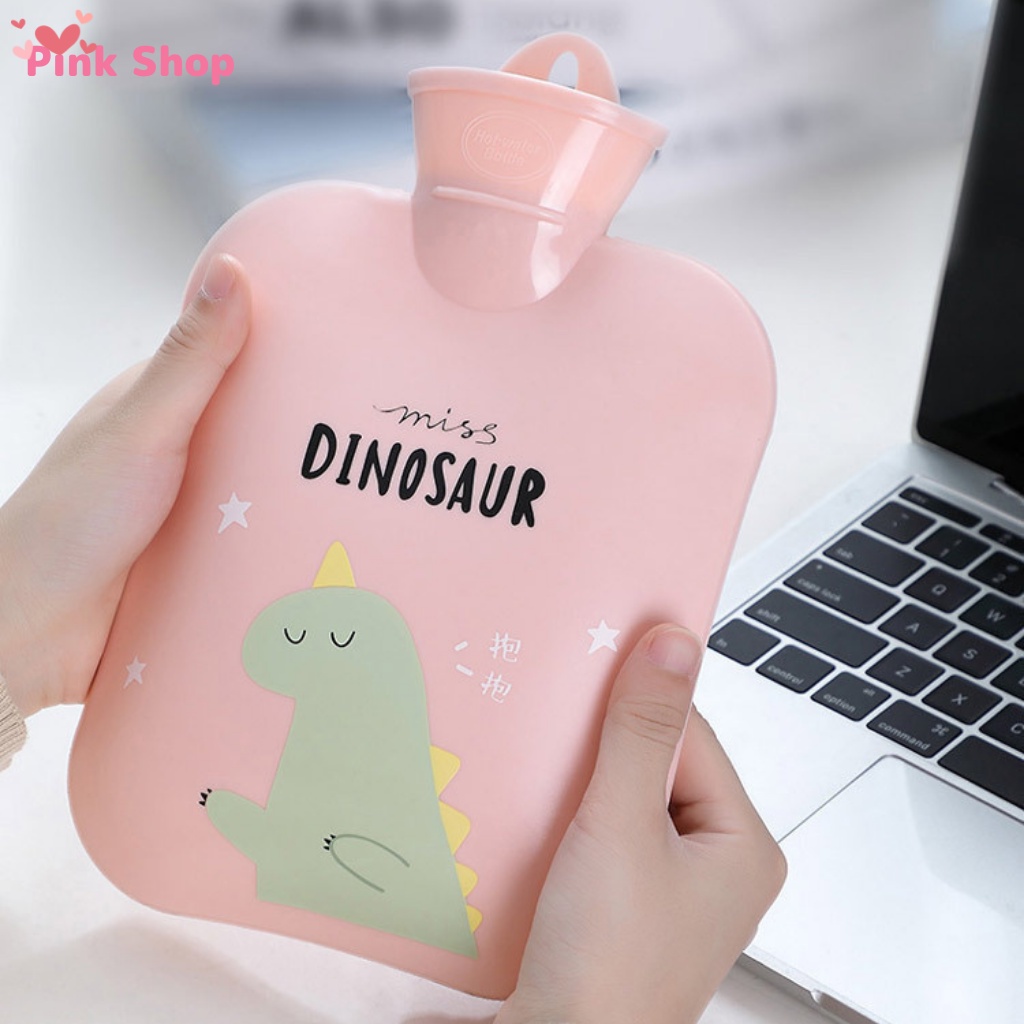 Túi giữ nhiệt Pinkshop 900 ml đa năng giảm đau bụng kinh chất liệu PVC Silicon 3 lớp dày dặn