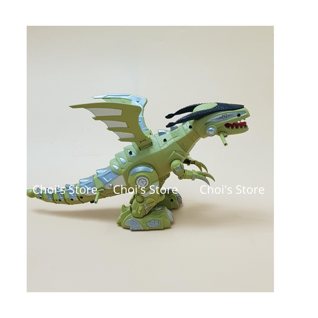 Đồ chơi khủng long có cánh biết đi, chiếu đèn 2 màu vàng, trắng Choi Store 56