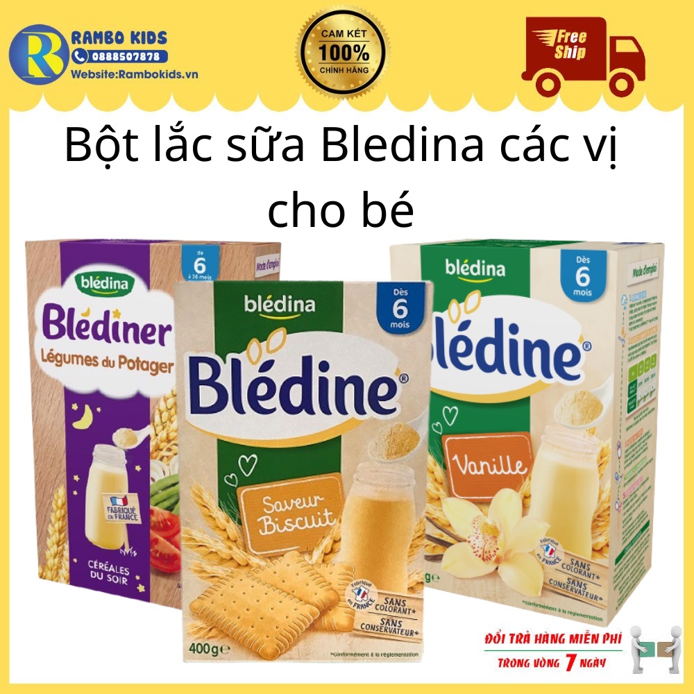 Bột lắc sữa Bledina Pháp - Bột pha sữa Bledine cho bé 400g shop Rambo Kids