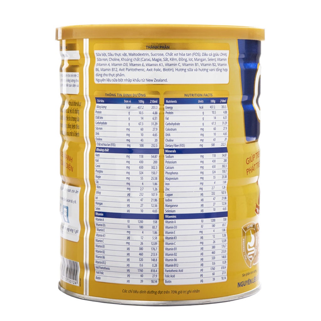 [CHÍNH HÃNG] Sữa Bột Vitadairy Oggi 0+/1+/2+ Hộp 900g (Giúp trẻ khỏe mạnh phát triển toàn diện)