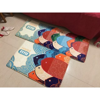 THẢM NHUNG BÔNG CÁ SẮC MÀU TM03 [ có ảnh thật ]