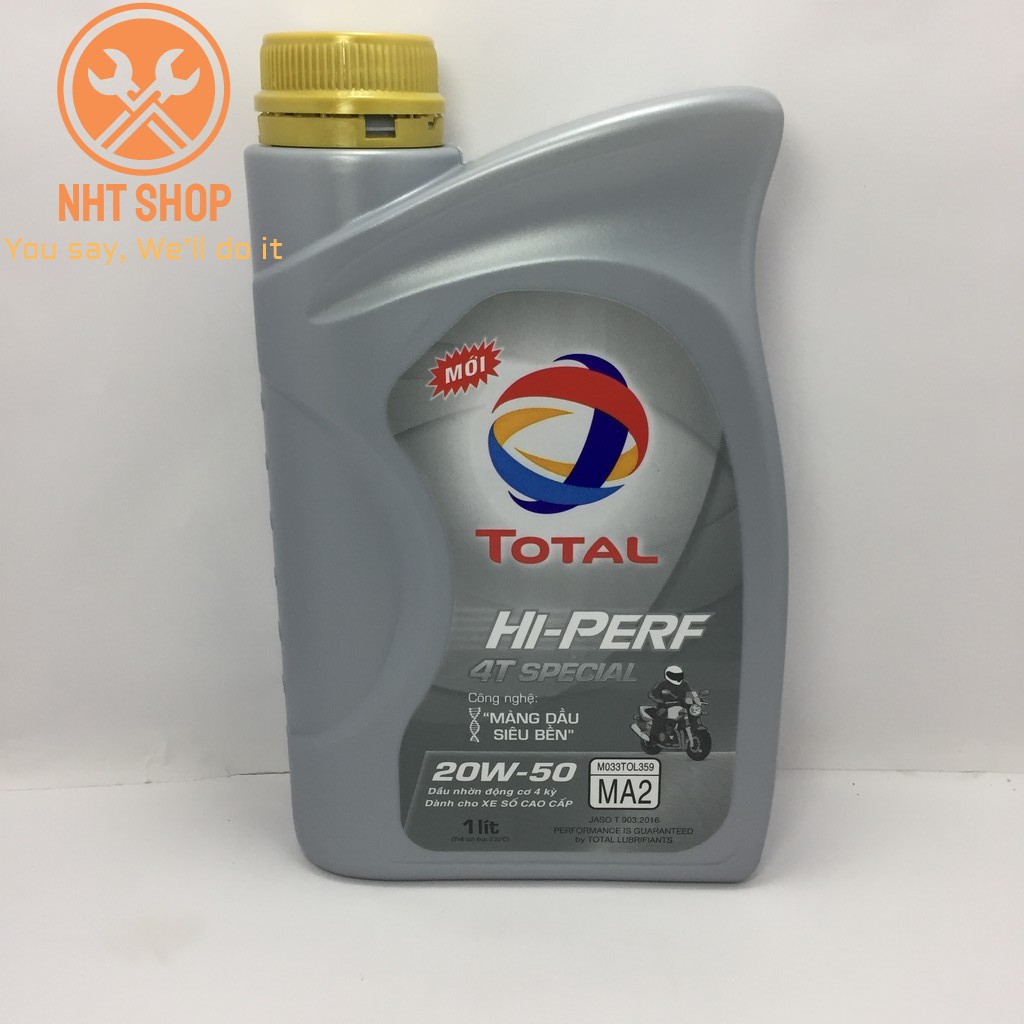 Dầu nhớt Total HI-PERF 4T SPECIAL 20W50 1 lít – NHT Shop