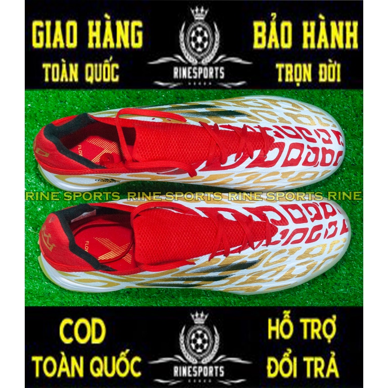 GIÀY BÓNG ĐÁ NHÂN TẠO (TF)  X SPEEDFLOW.1 MÀU TRẮNG ĐỎ HÀNG SUPER THAILAND