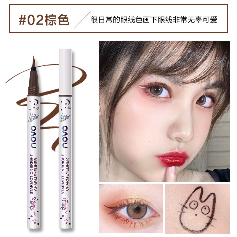 [Hàng mới về] Bút kẻ mắt nhanh khô chống nước lâu trôi 8 màu sắc tùy chọn