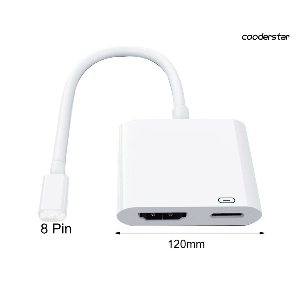 Cáp Chuyển Đổi C Skinfood 4k 1080p Hdtv 8pin Sang Hdmi-Comp Cho Iphone 6 7 8 Plus X Xs Xr 11 Pro Max 12