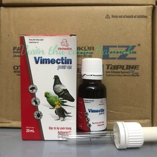 VIMECTIN POUR ON 20ML - VE, BỌ CHÉT CHÓ MÈO, MẠT GÀ