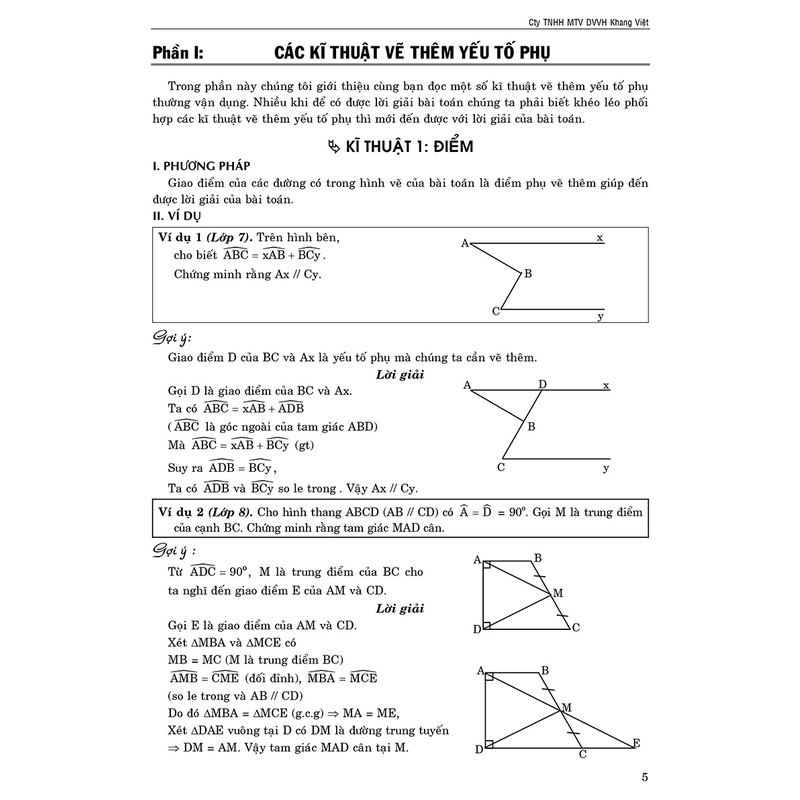 Sách - Cẩm Nang Vẽ Thêm Hình Phụ Trong Giải Toán Hình học Phẳng (Dùng cho học sinh các lớp 7, 8, 9) (Bìa cứng)