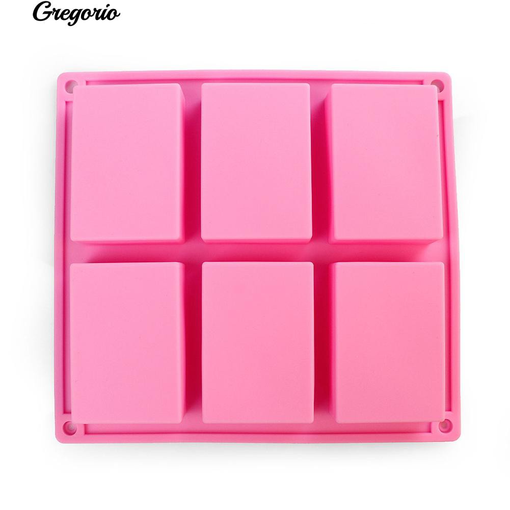 Khuôn Làm Xà Phòng 6 Ngăn Bằng silicone